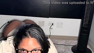 Watch that BBC stretch her tight mouth wide!